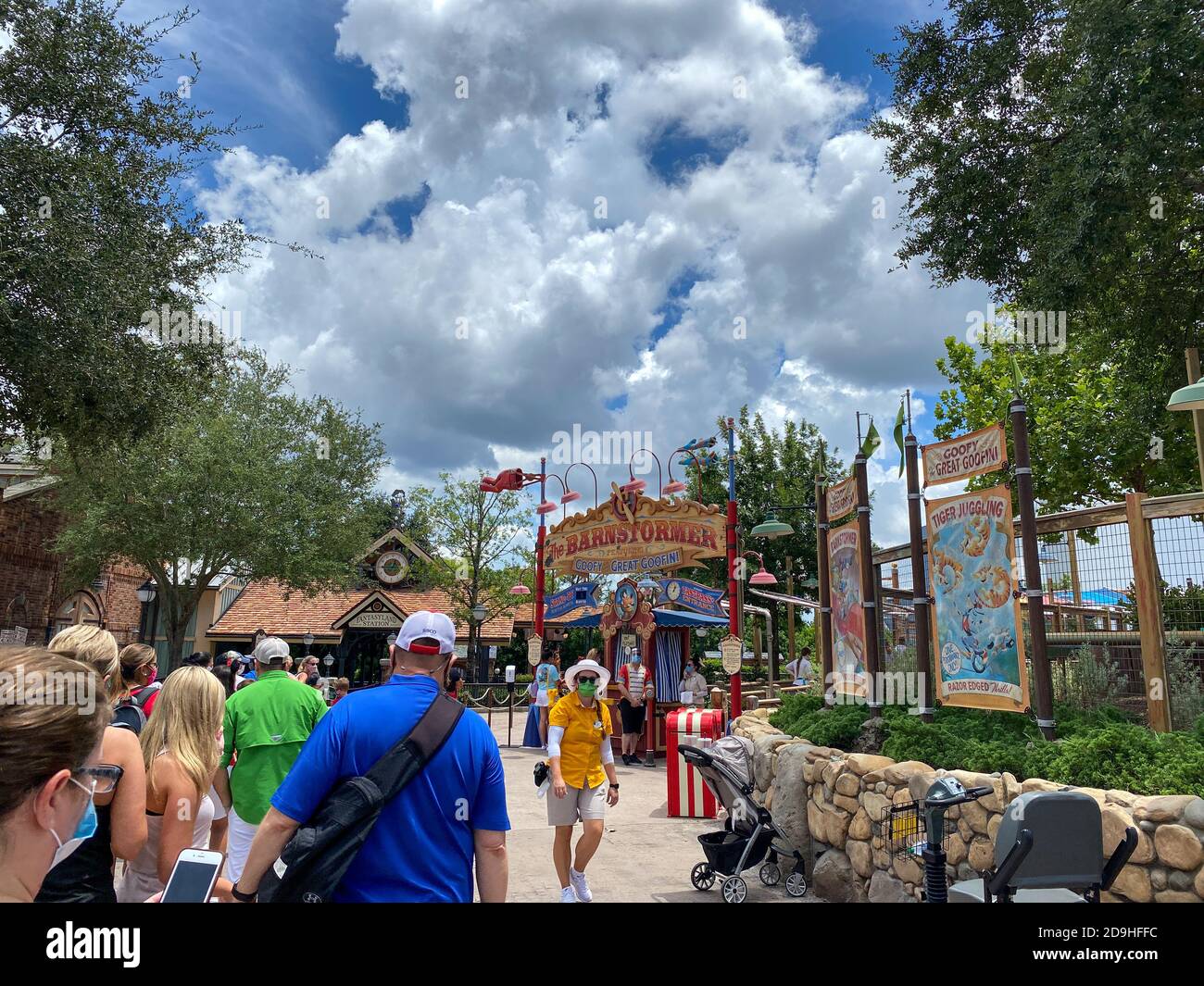 Orlando,FL/USA7/25/20 The Fantasyland Dumbo the Flying Elephant ride
