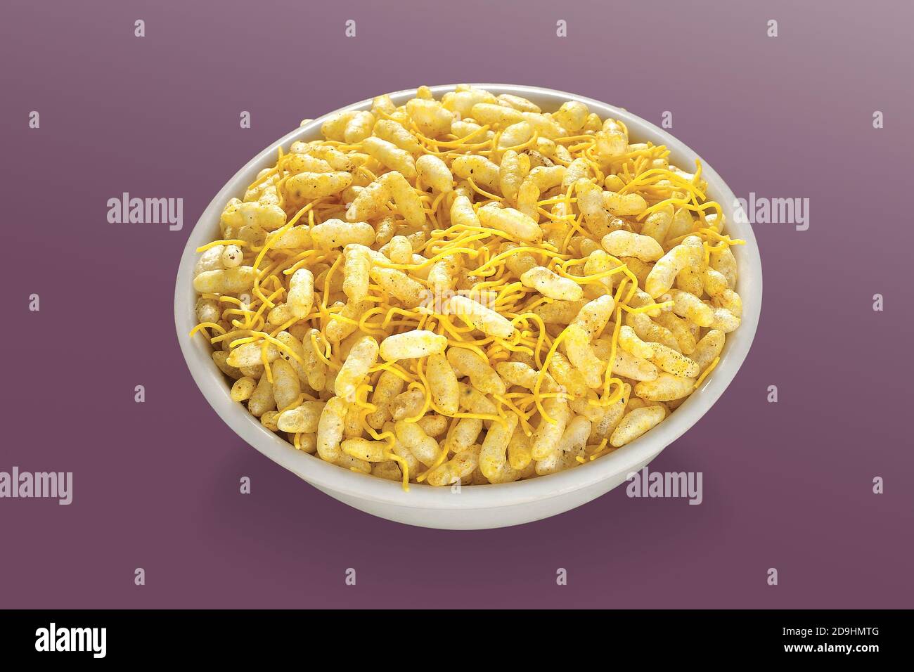 Sev Mamra is an Indian snack. It is a mixture of spicy dry ingredients
