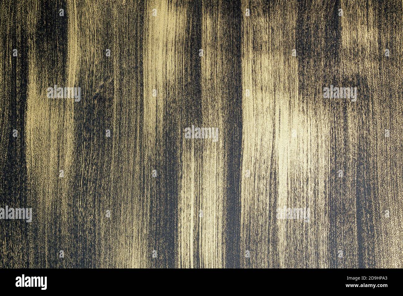 Metal surface with black brush strokes over light background, grunge abstract background. Stock Photo