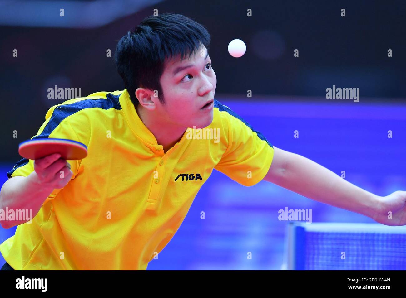 Chinese table player Fan Zhendong against Chinese table tennis player Ma Long at the final of 2020 China National Table Tennis Champio Photo - Alamy
