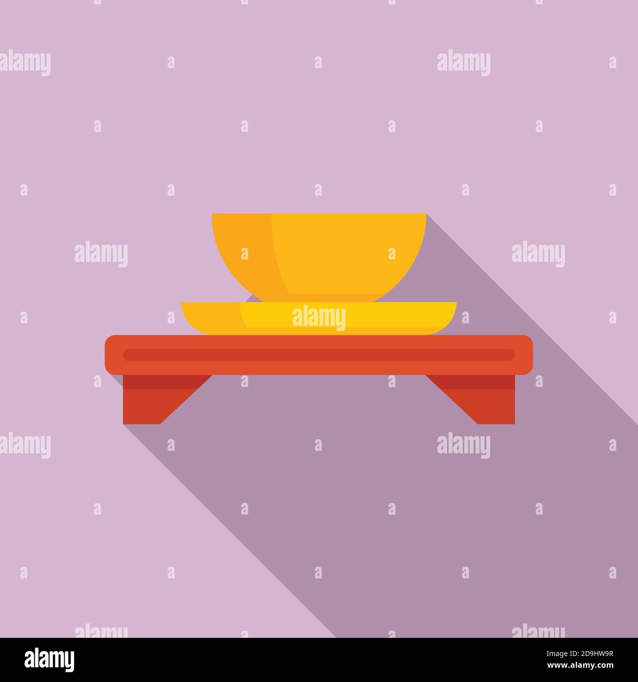 Japanese tea ceremony icon, flat style Stock Vector Image & Art - Alamy