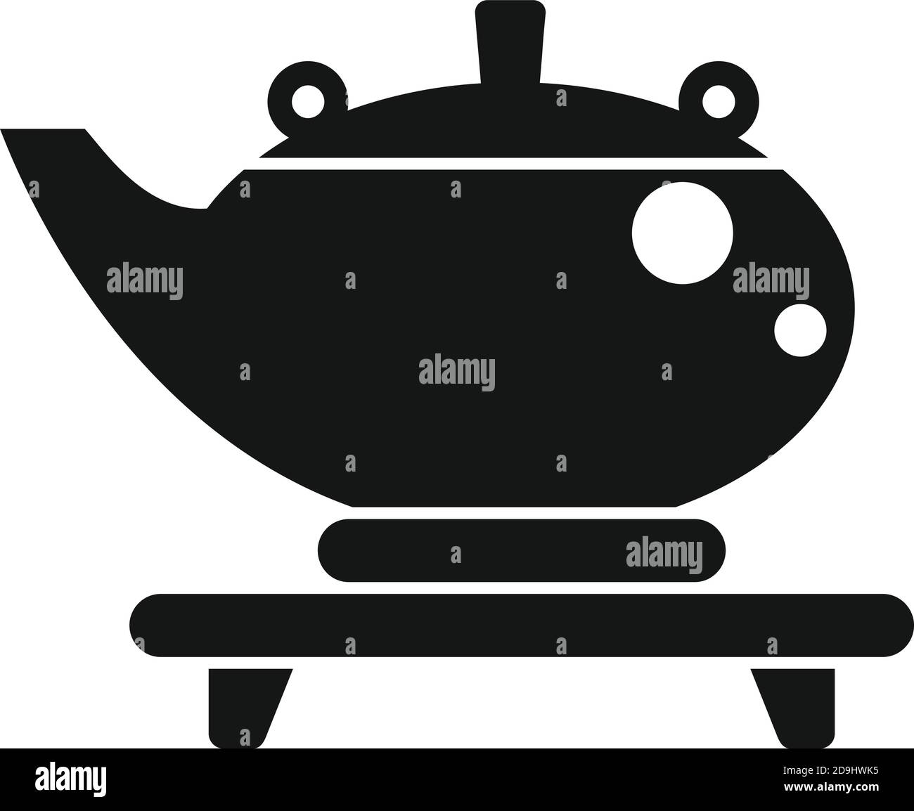 Chinese tea ceremony icon, simple style Stock Vector