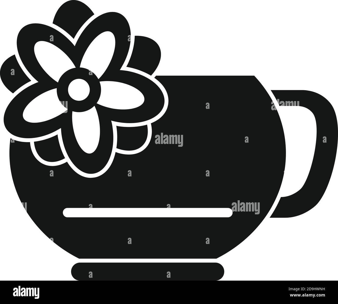 East tea ceremony icon, simple style Stock Vector
