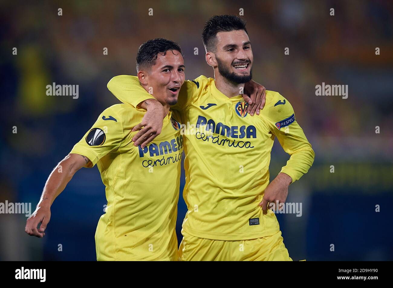 Goal Celebration Alex Baena of Villarreal CF, Alexander Sorloth of  Villarreal CF in action during the La Liga EA Sport Regular Season Round 3  on augus Stock Photo - Alamy