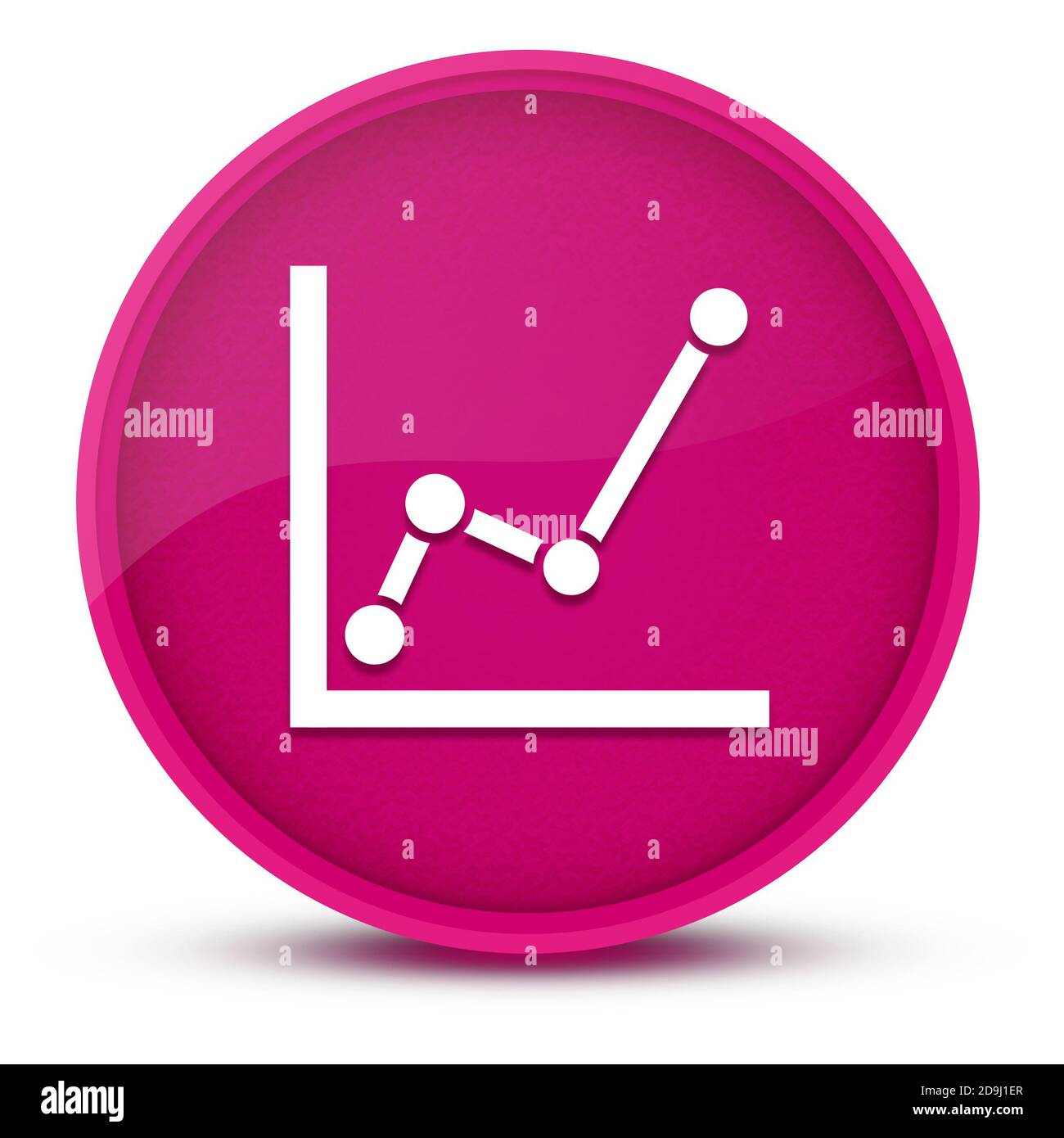 Chart luxurious glossy pink round button abstract illustration Stock ...