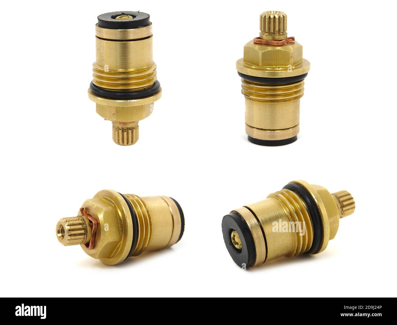 Tap head gear for plumbing isolated on white Stock Photo Alamy