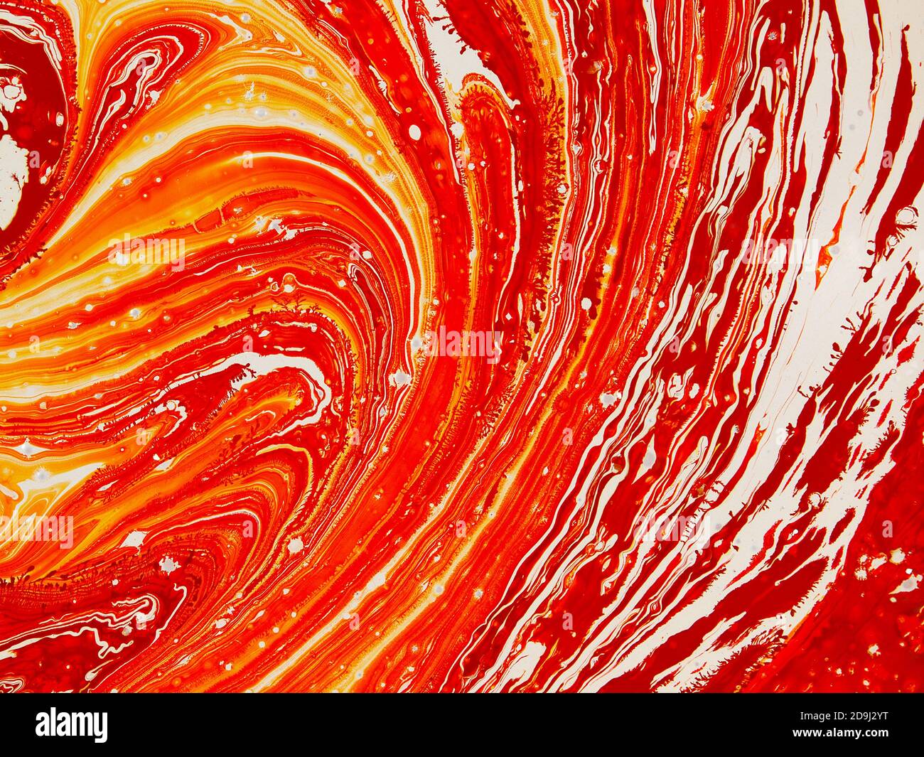 Mixed white and orange paint, abstract background Stock Photo - Alamy