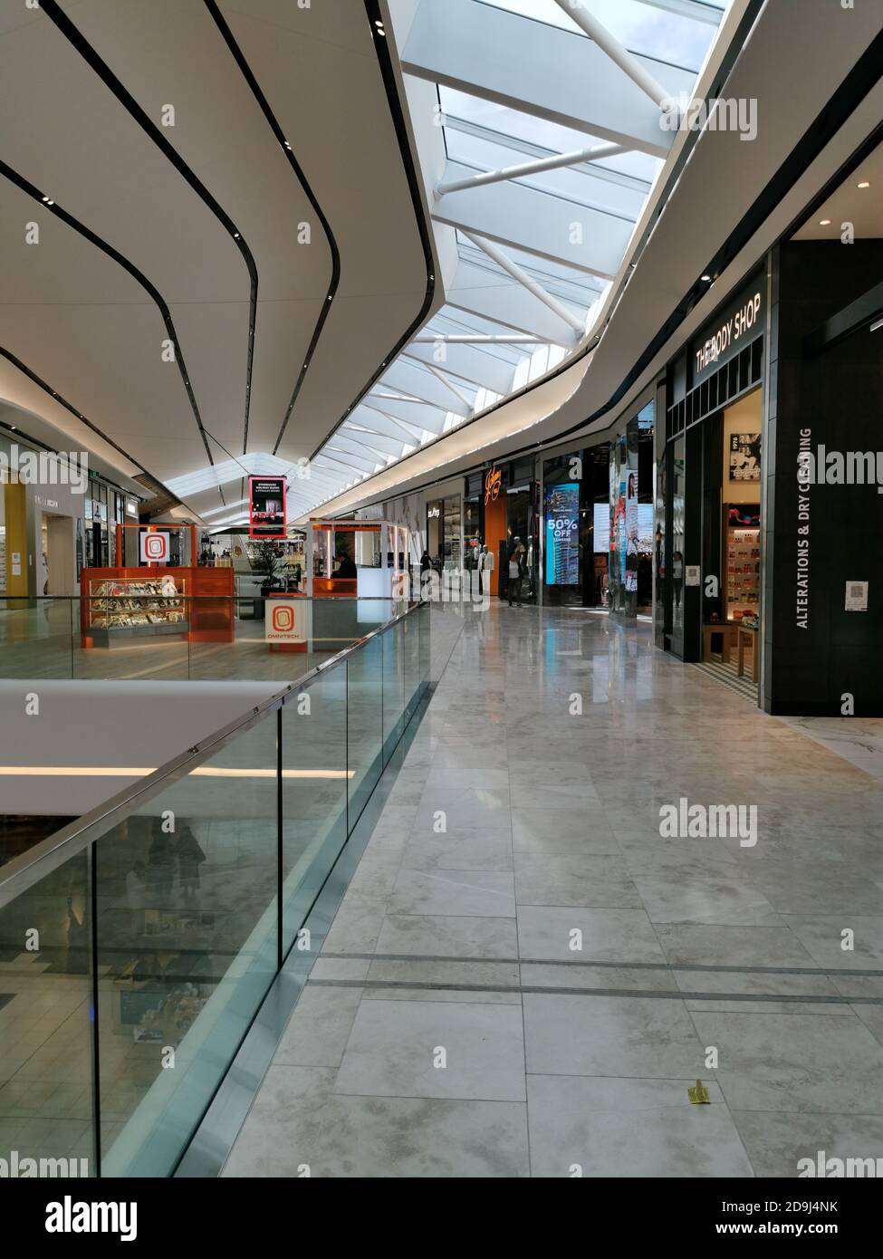 AUCKLAND, NEW ZEALAND - Nov 03, 2020: View of new gallery with transparent  roof in Sylvia Park Shopping Centre mall Stock Photo - Alamy