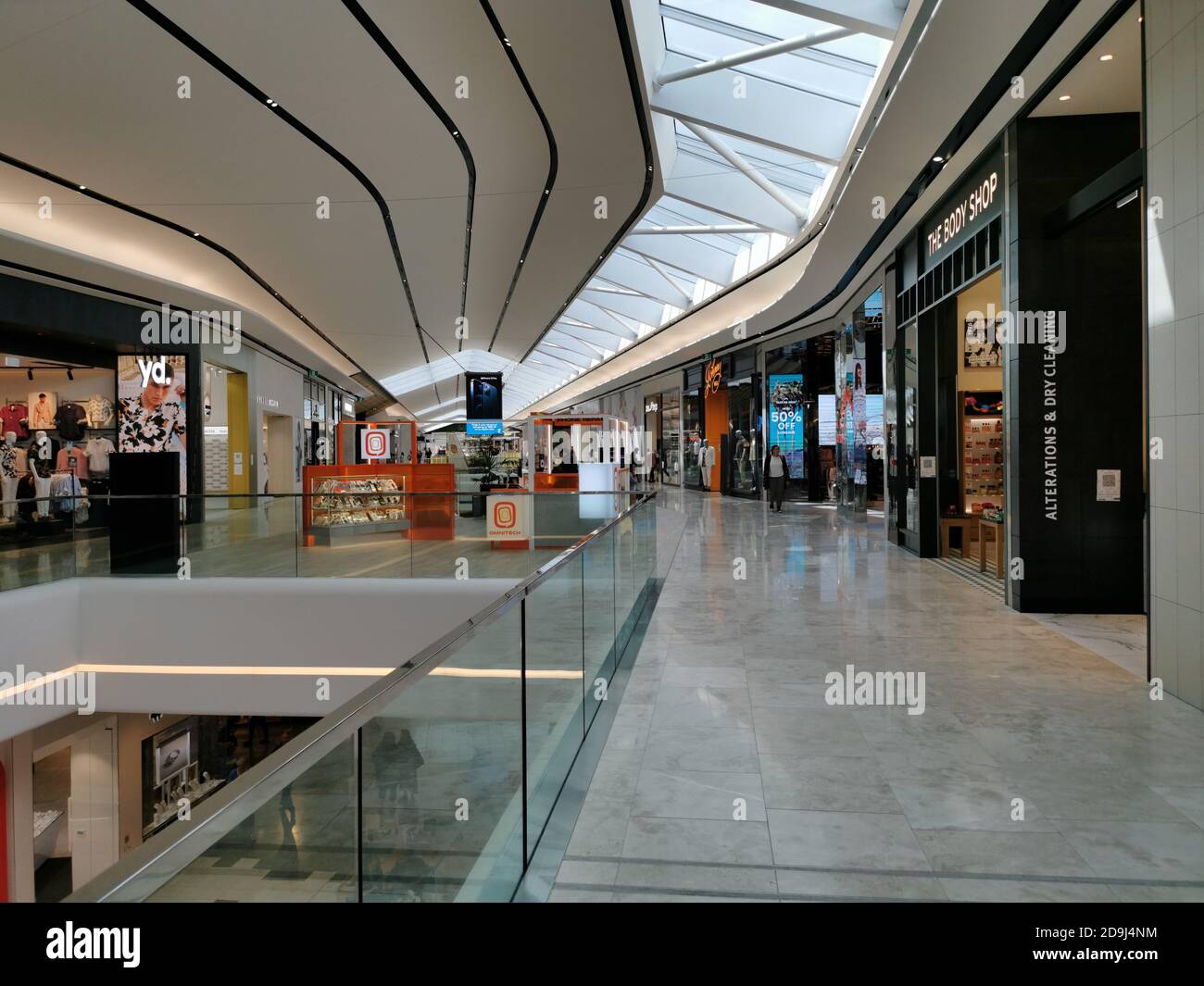 AUCKLAND, NEW ZEALAND - Nov 03, 2020: View of new gallery with transparent  roof in Sylvia Park Shopping Centre mall Stock Photo - Alamy