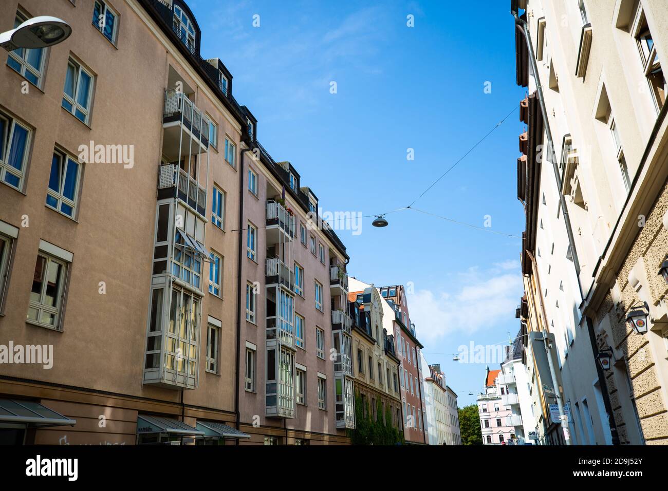 Apartments, tenement houses, condominiums in Schwabing, Munich Stock