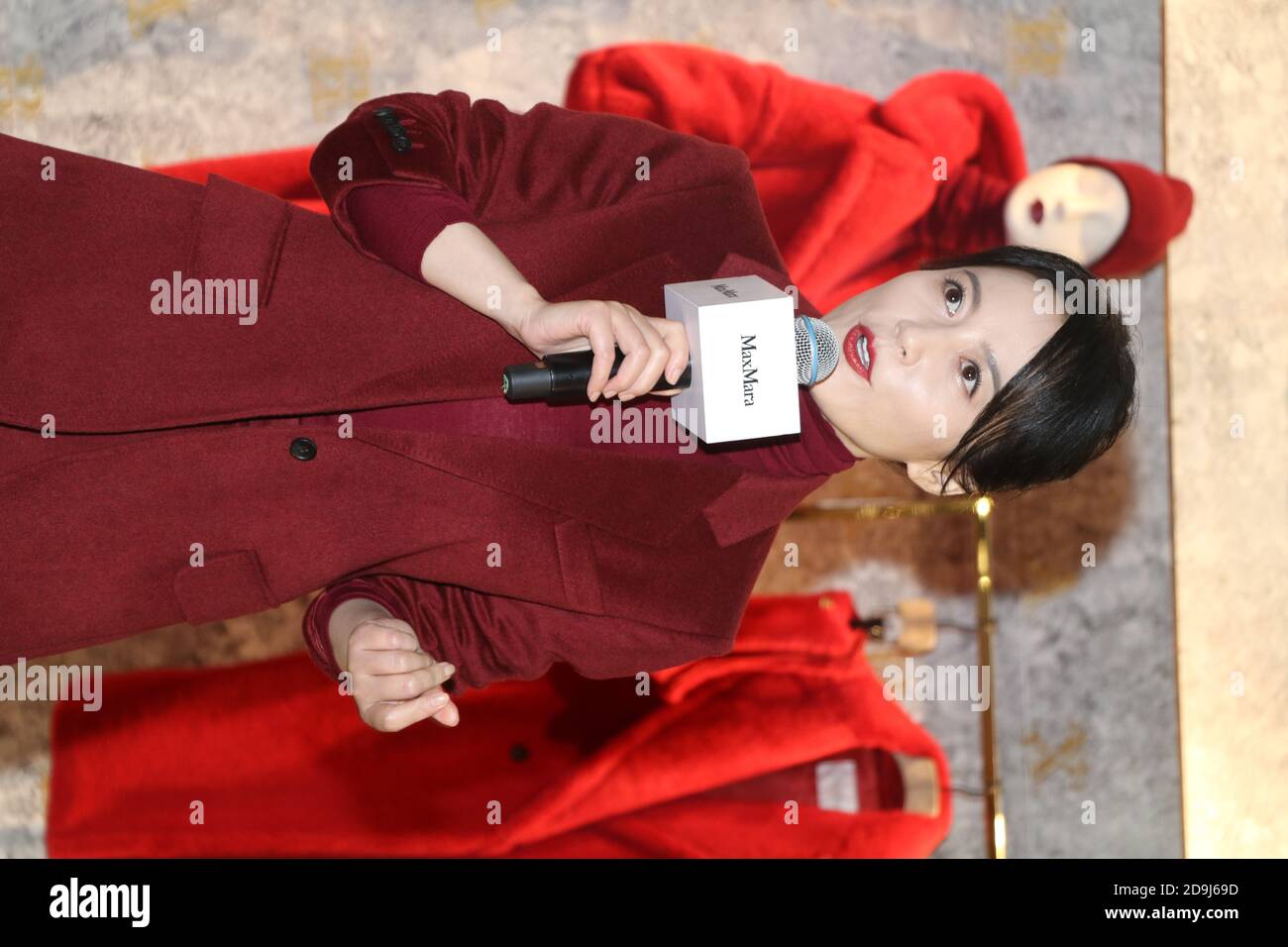 Chinese actress Faye Yu attends MaxMara commercial event in Beijing, China, 16 October 2020. Stock Photo