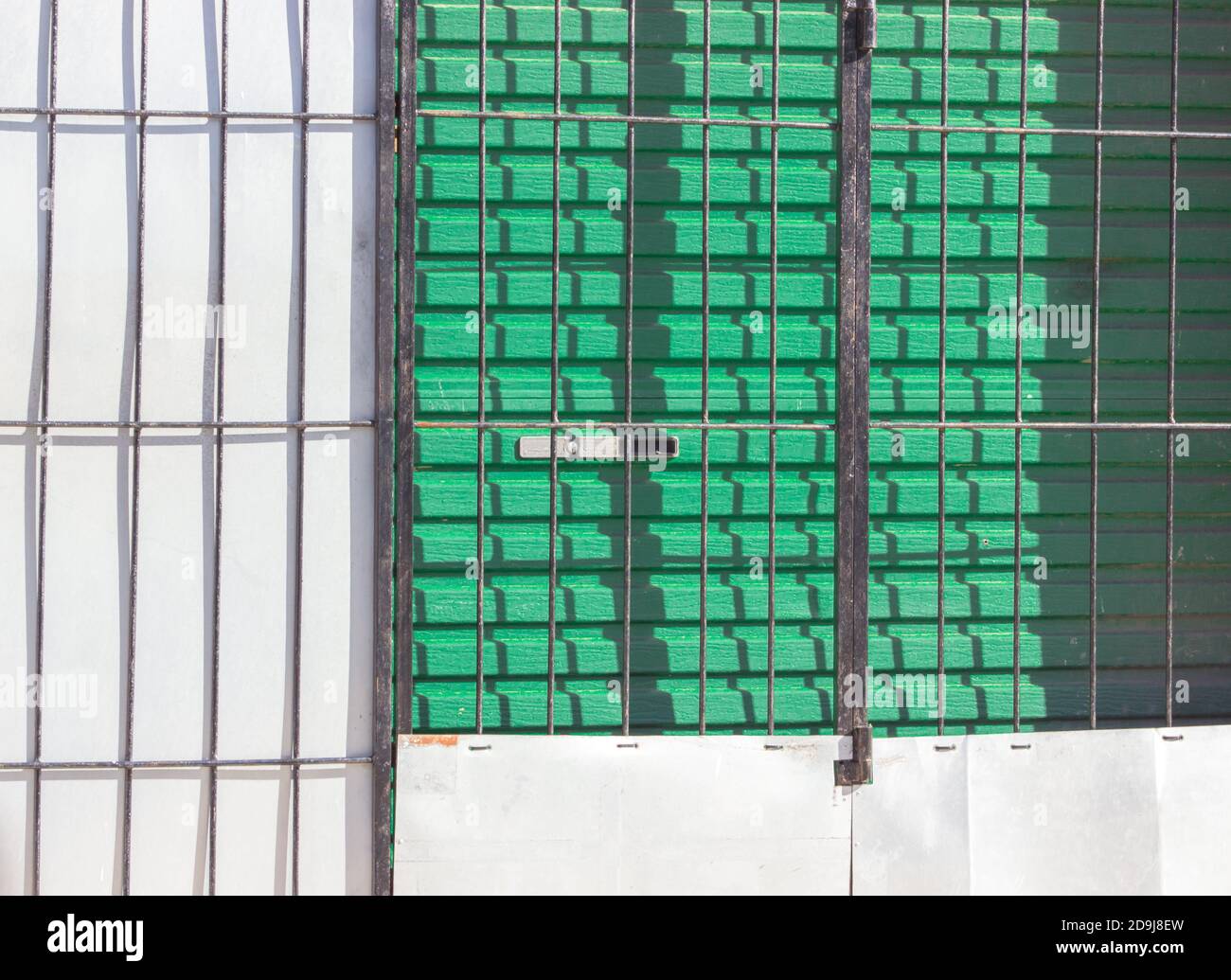 PORT ELIZABETH, SOUTH AFRICA - Nov 03, 2020: A garage door of a business that can be utilised to highlight security that is needed for protection and Stock Photo