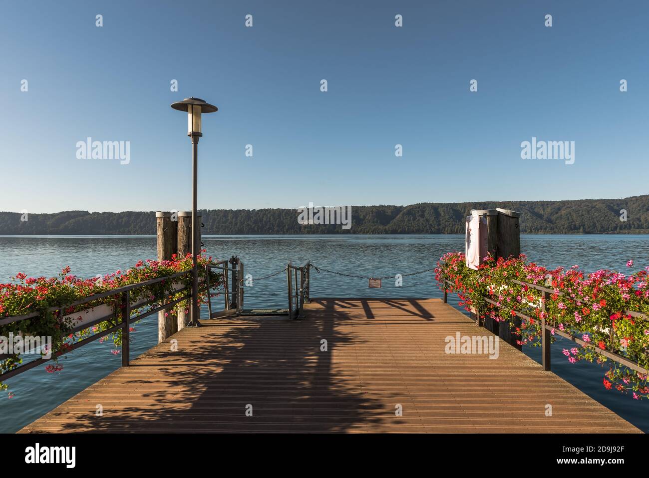 Pier in Sipplingen, Lake Constance, Baden-Wuerttemberg, Germany Stock Photo