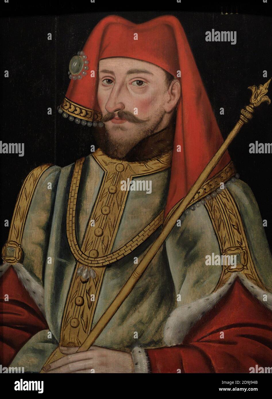 Henry IV. King of England (1367-1413). Portrait by an unidentified artist. Oil on panel, 1597-1618. National Portrait Gallery. London, England, United Kingdom. Stock Photo