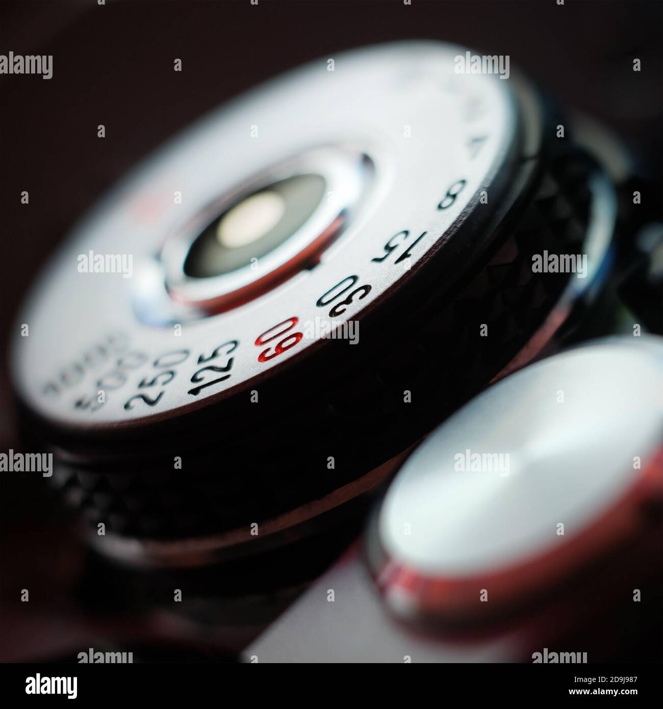 Film camera shutter dial Stock Photo Alamy