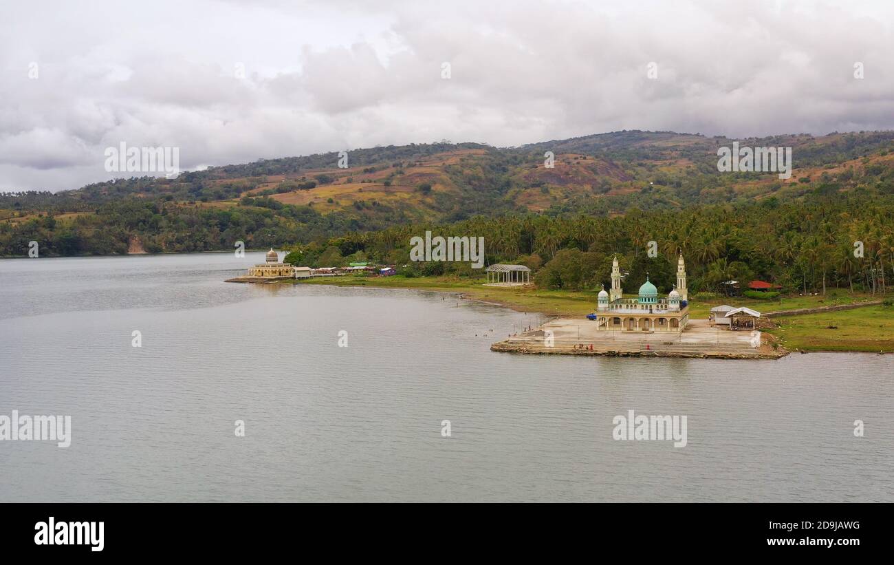 The mosque is located on lake Lanao near the city of Marawi. Mindanao, Lanao del Sur, Philippines. Stock Photo