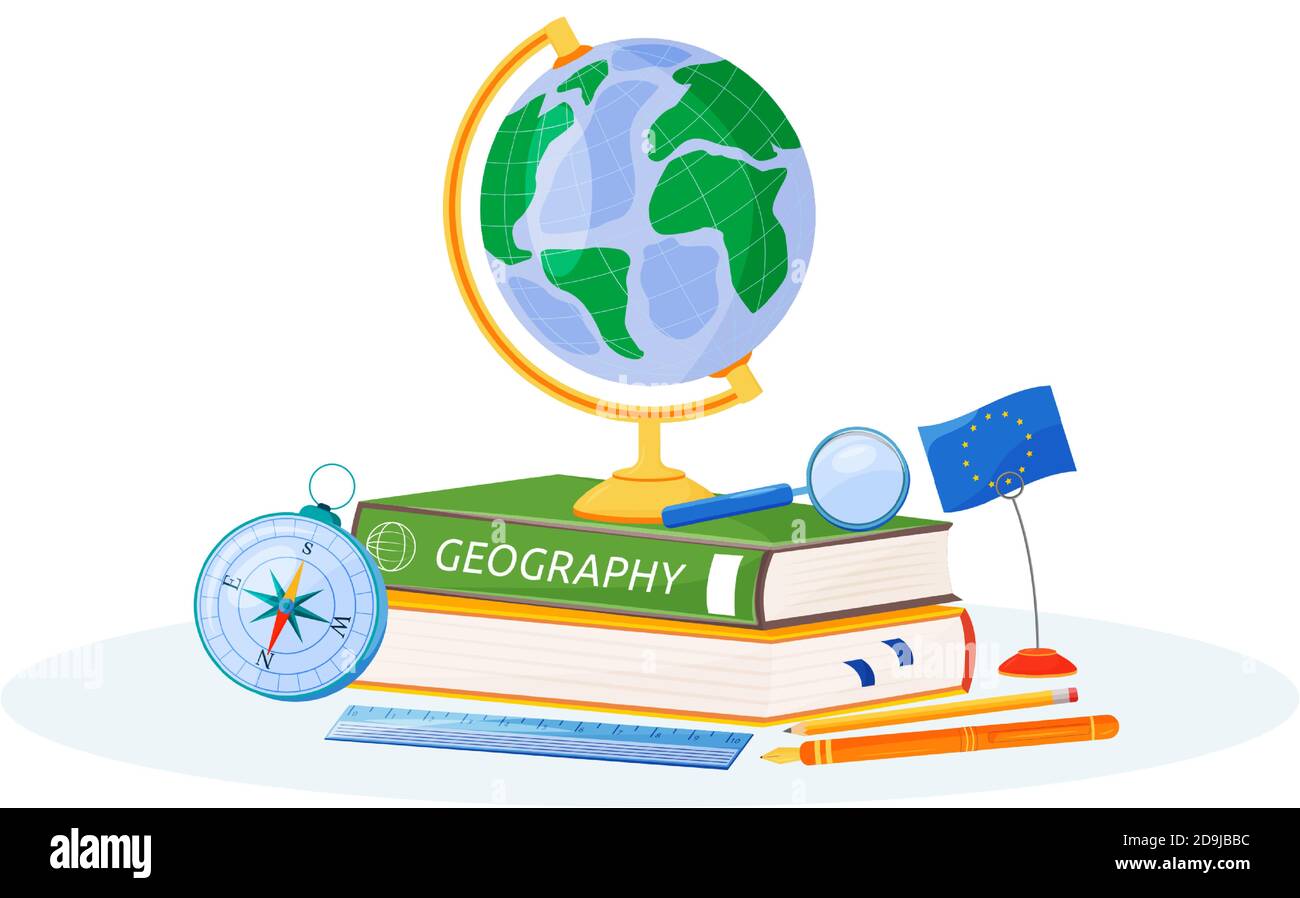 Geography flat concept vector illustration Stock Vector Image & Art - Alamy