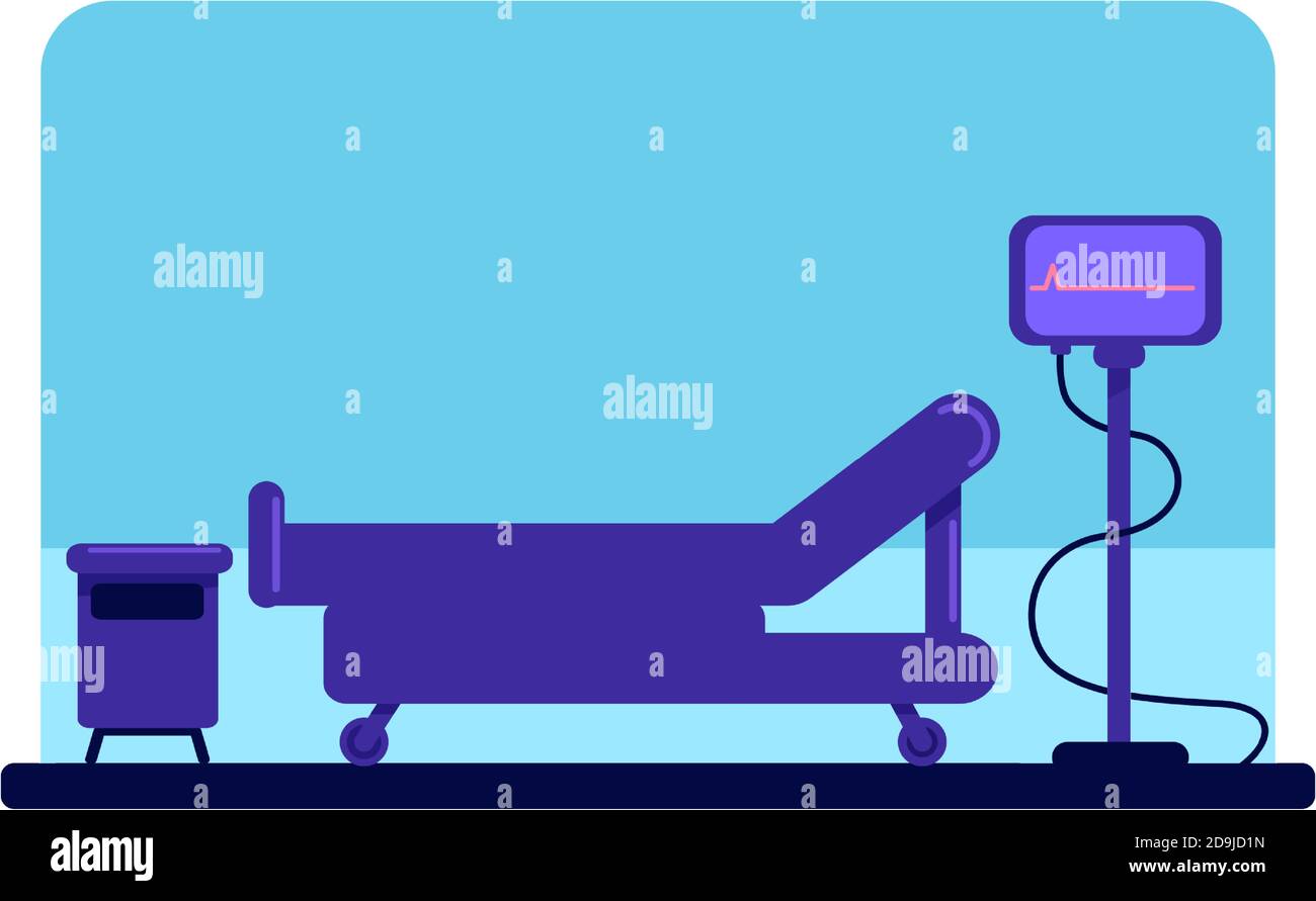 Hospital flat color vector illustration Stock Vector Image & Art - Alamy