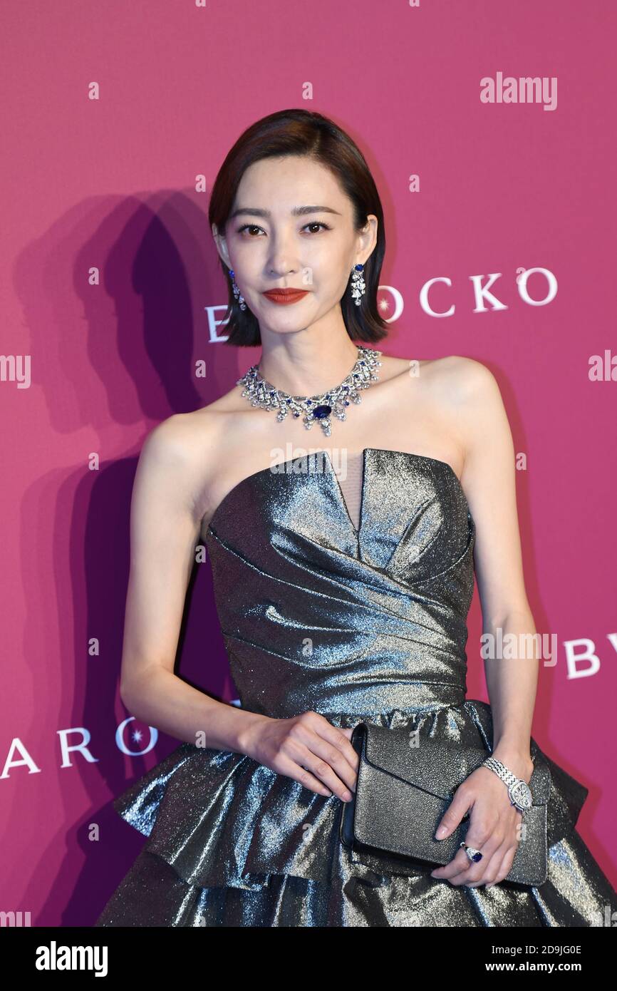 Chinese actress and dancer Wang Likun or Claudia Wang attends the Bulgari  red carpet event in Shanghai, China, 23 October 2020 Stock Photo - Alamy