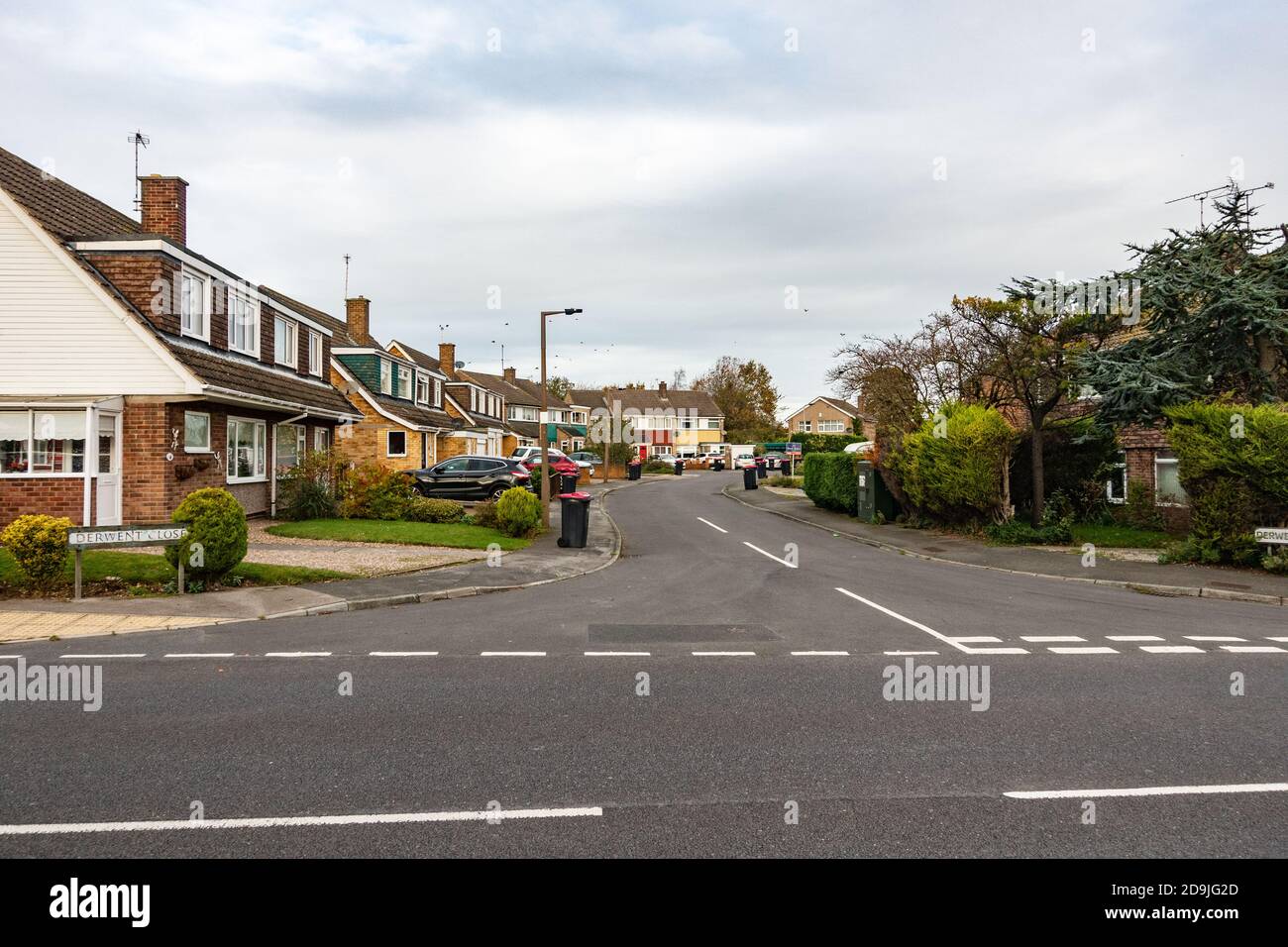 Typical housing estate in Yorkshire, England Stock Photo