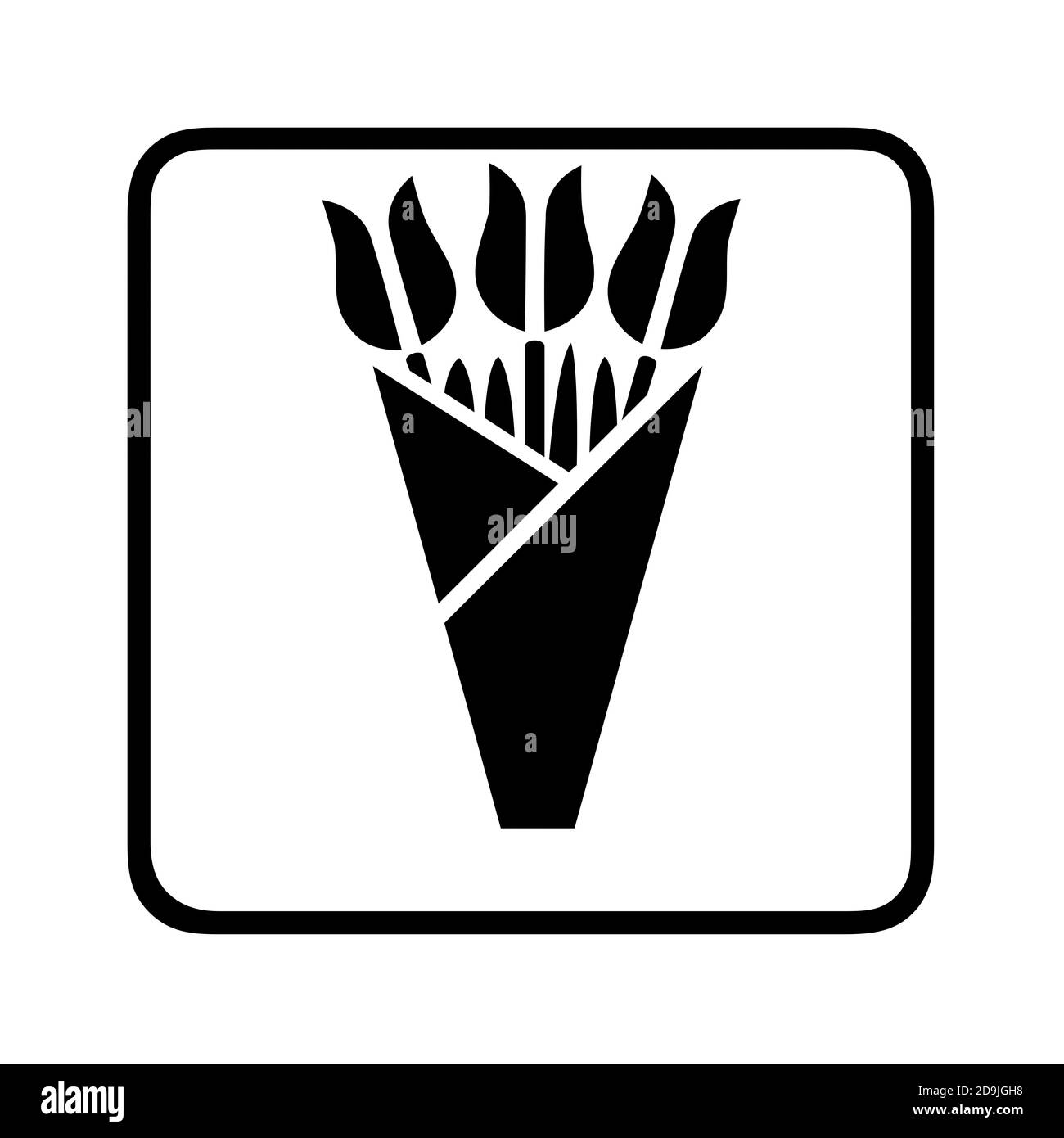 Flowers vendor pictogram Stock Photo