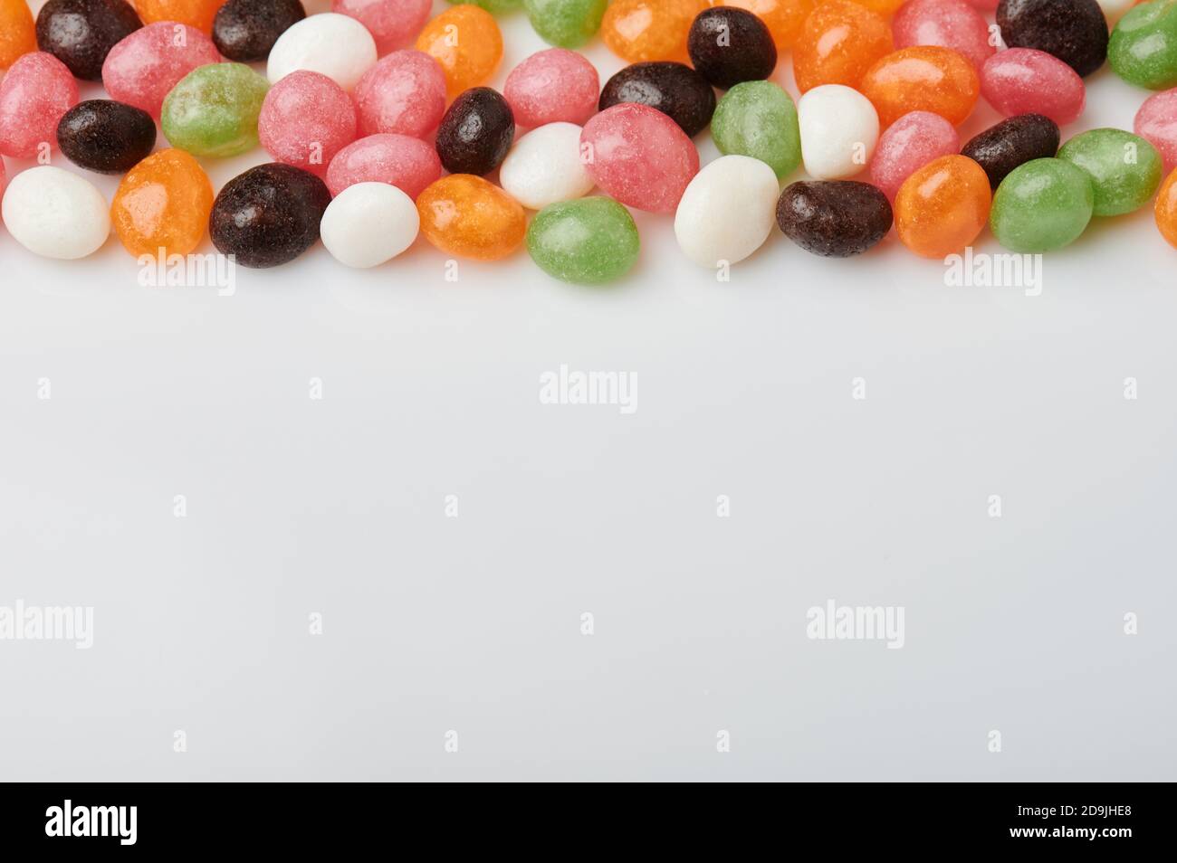 Bright sugary boarder with empty copy space Stock Photo