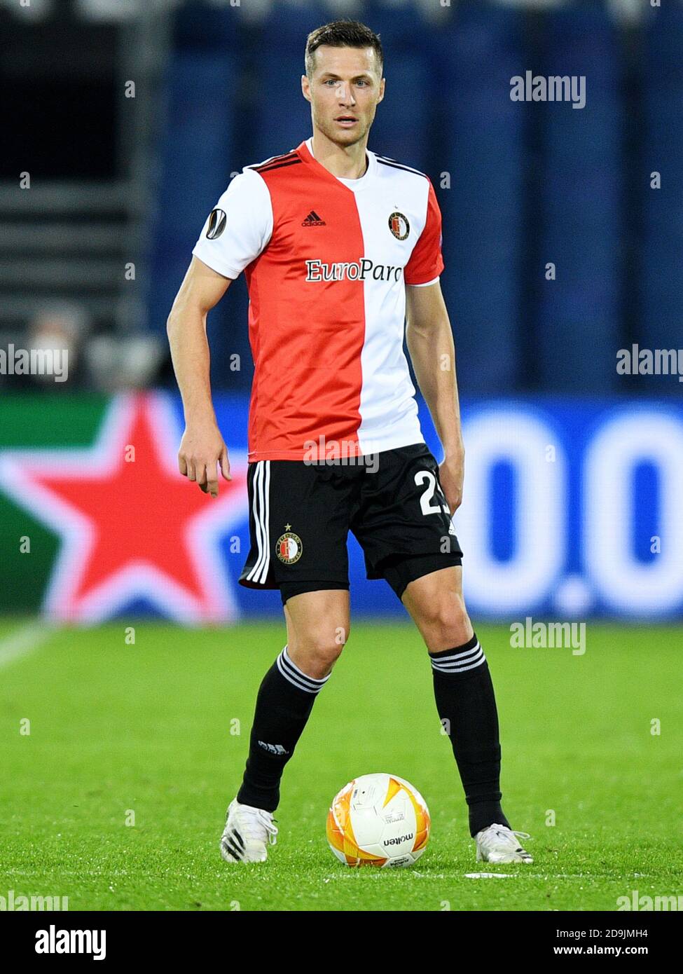 Rotterdam, The Netherlands. 5th Nov, 2020. Uros Spajic of Feyenoord during the UEFA Europa League, Group Stage, Group K football match between Feyenoord and CSKA Moskva on november 5, 2020 at De Kuip stadium in Rotterdam, The Netherlands - Photo Yannick Verhoeven/Orange Pictures/DPPI/LM Credit: Paola Benini/Alamy Live News Stock Photo