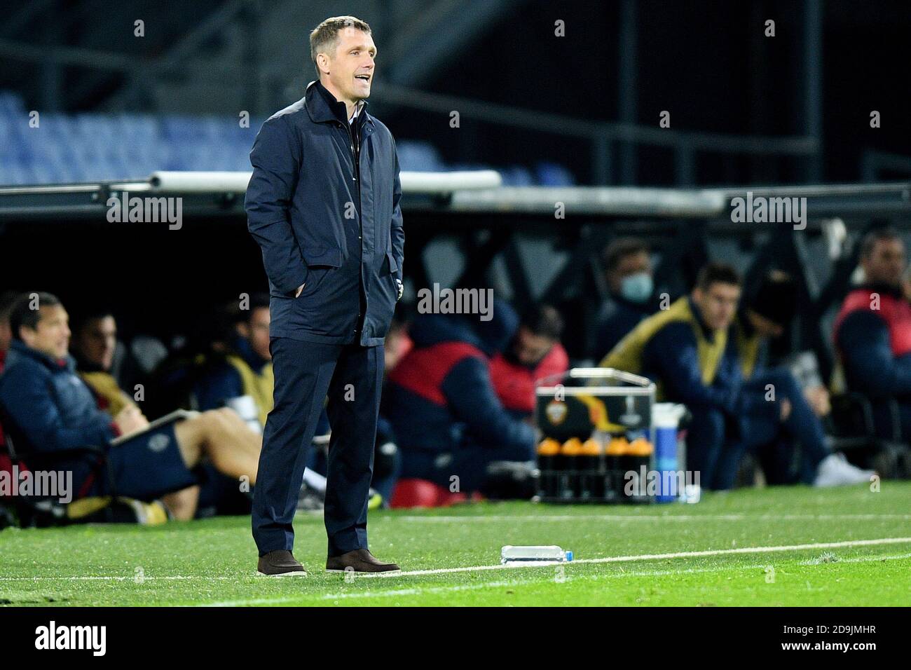 Rotterdam, The Netherlands. 5th Nov, 2020. Viktor Goncharenko coach of CSKA Moskva during the UEFA Europa League, Group Stage, Group K football match between Feyenoord and CSKA Moskva on november 5, 2020 at De Kuip stadium in Rotterdam, The Netherlands - Photo Yannick Verhoeven/Orange Pictures/DPPI/LM Credit: Paola Benini/Alamy Live News Stock Photo