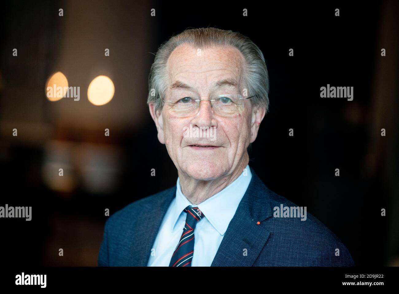 Berlin, Germany. 02nd Oct, 2020. Franz Müntefering (SPD), former Vice Chancellor, recorded in a hotel on the fringes of an interview with journalists from the German Press Agency. Credit: Kay Nietfeld/dpa/Alamy Live News Stock Photo