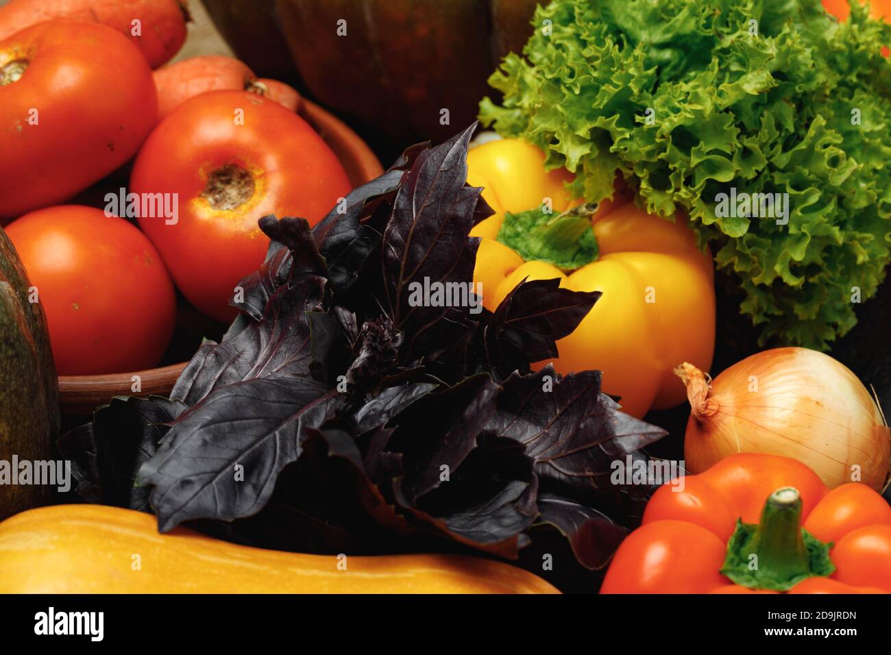 Top pile vegetables close hi-res stock photography and images - Alamy