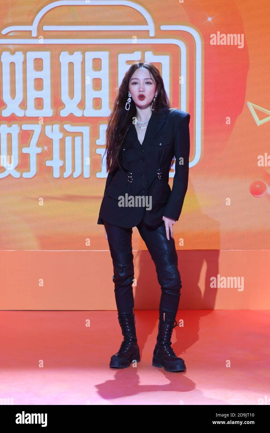 Chinese singer and actress Meng Jia, simply known as Jia, attends an