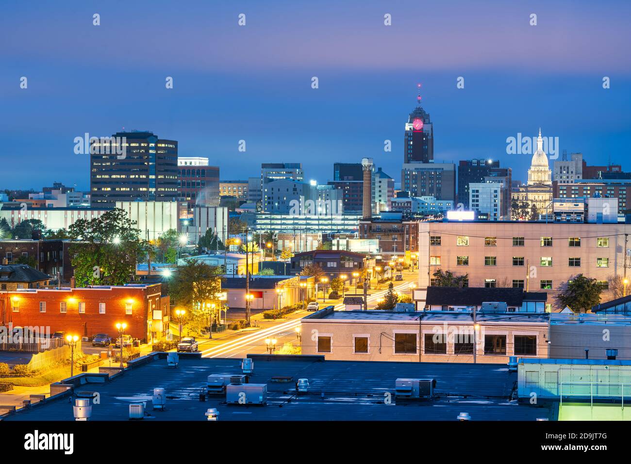 Lansing michigan city view hi-res stock photography and images - Alamy