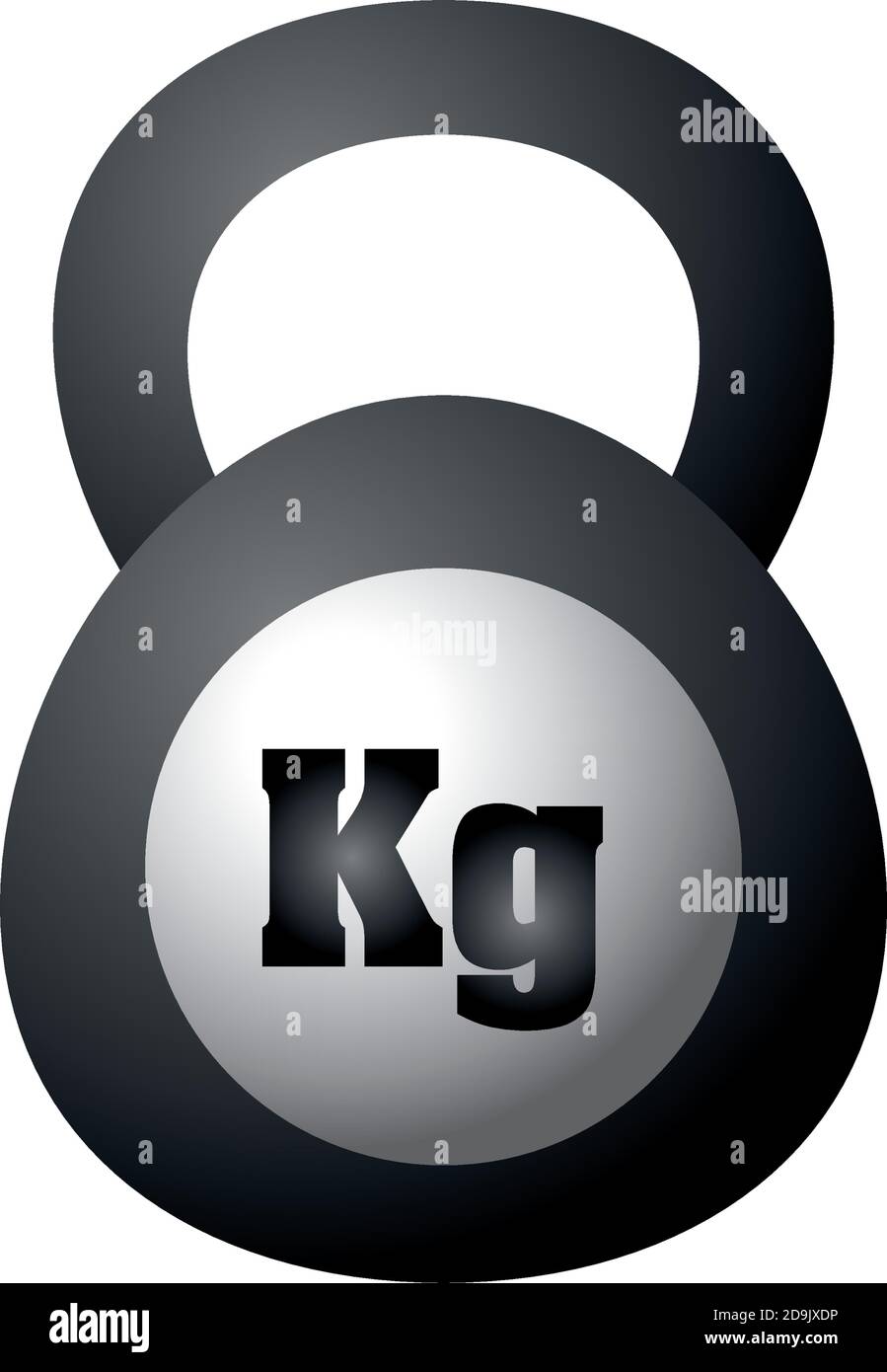kettlebell fitness and sport equiment detailed design icon vector ...