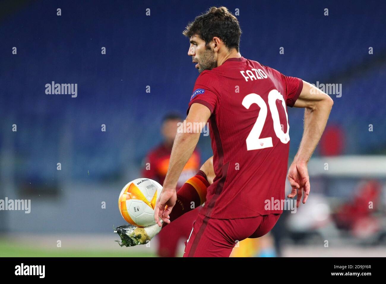 Federico Fazio of Roma in action during the UEFA Europa League, Group Stage, Group A football match between AS Roma and CFR Cluj on November 5, 2020 P Stock Photo