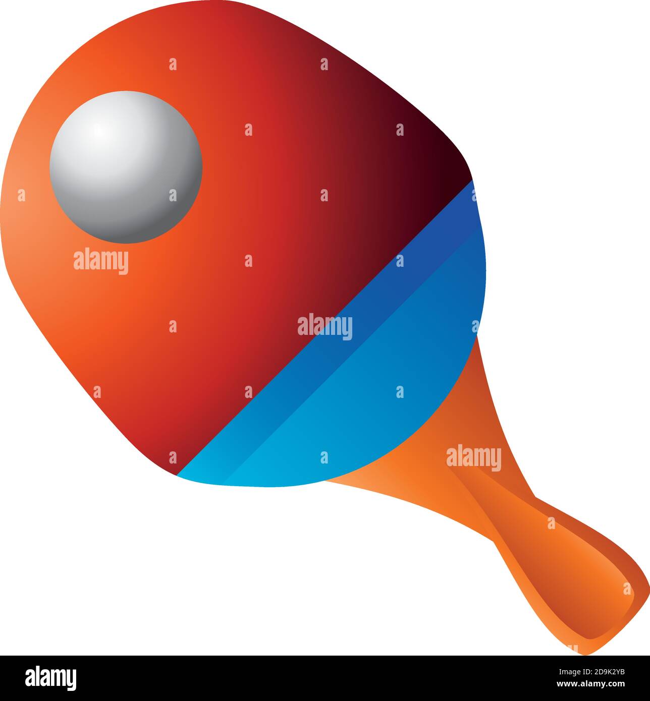 Ping Pong Paddle Stock Vector Images Alamy