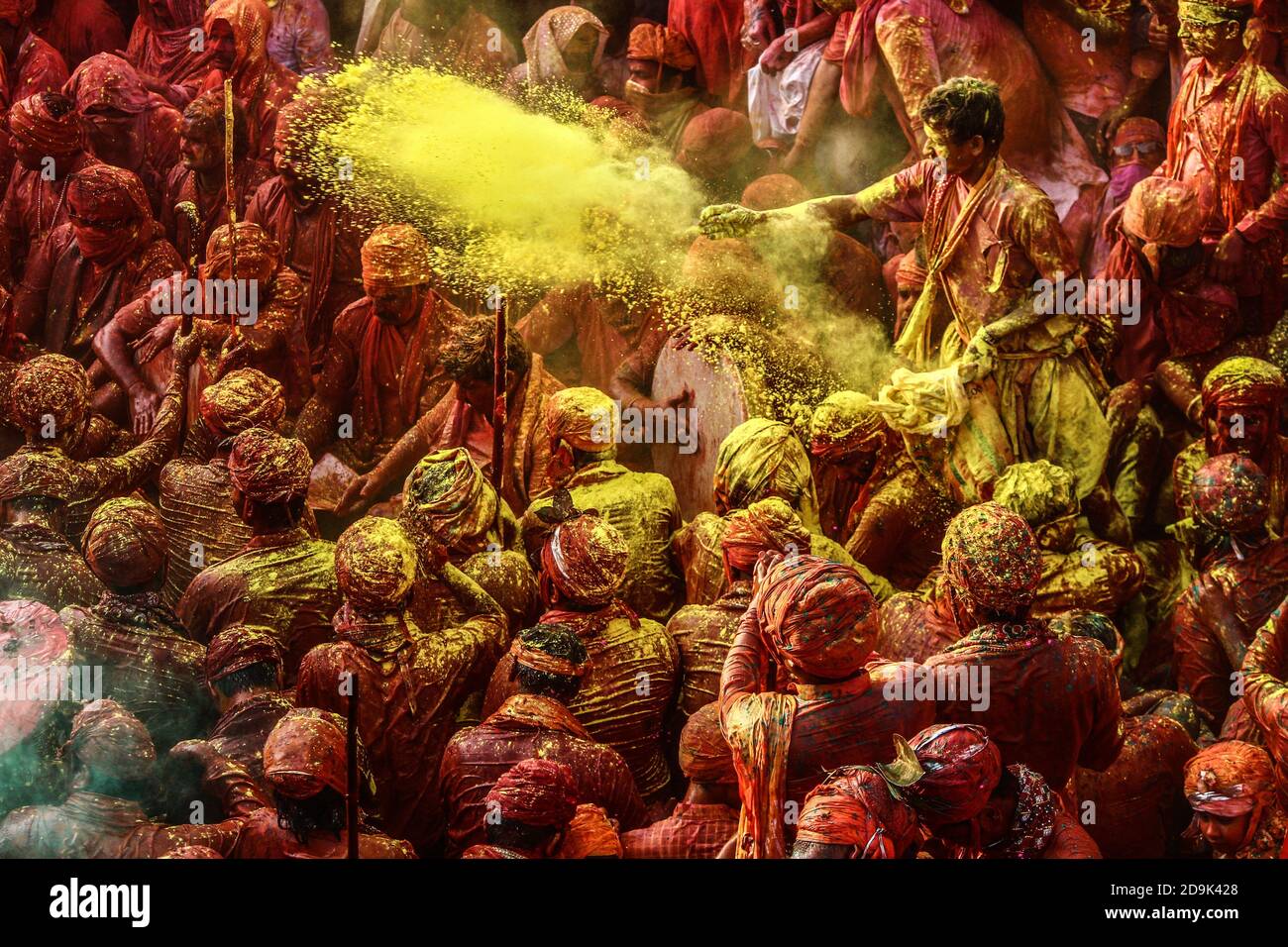 Holi is a popular ancient Hindu festival, also known as the Indian 'festival of spring',the 'festival of colours', or the 'festival of love.incredible Stock Photo