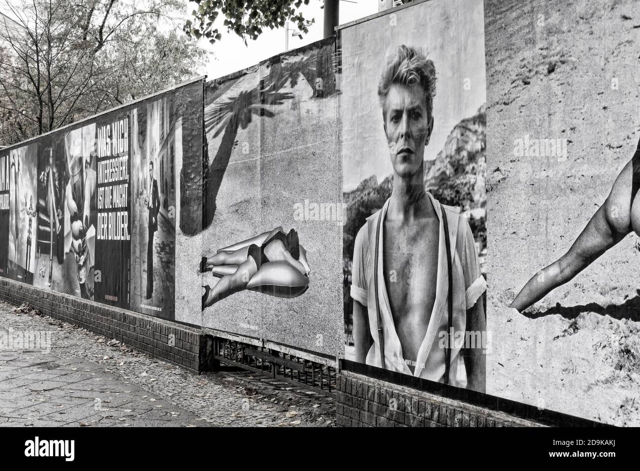 Helmuth Newton open air exhibition, 100 th a Stock Photo