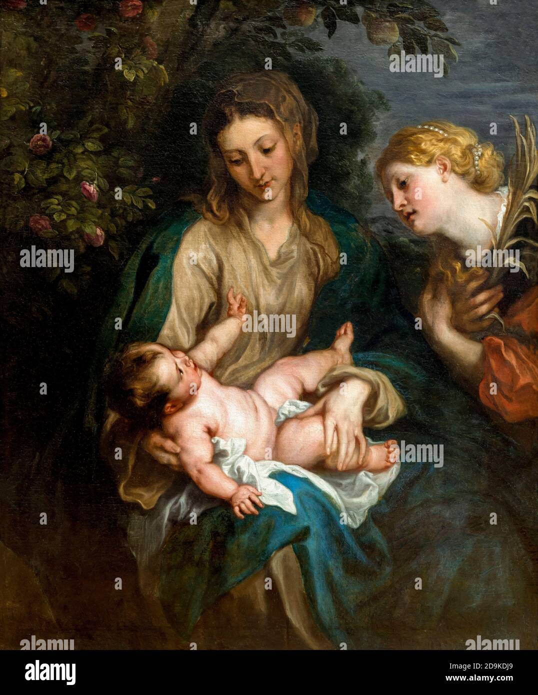 Virgin and Child with Saint Catherine of Alexandria, Anthony van Dyck ...