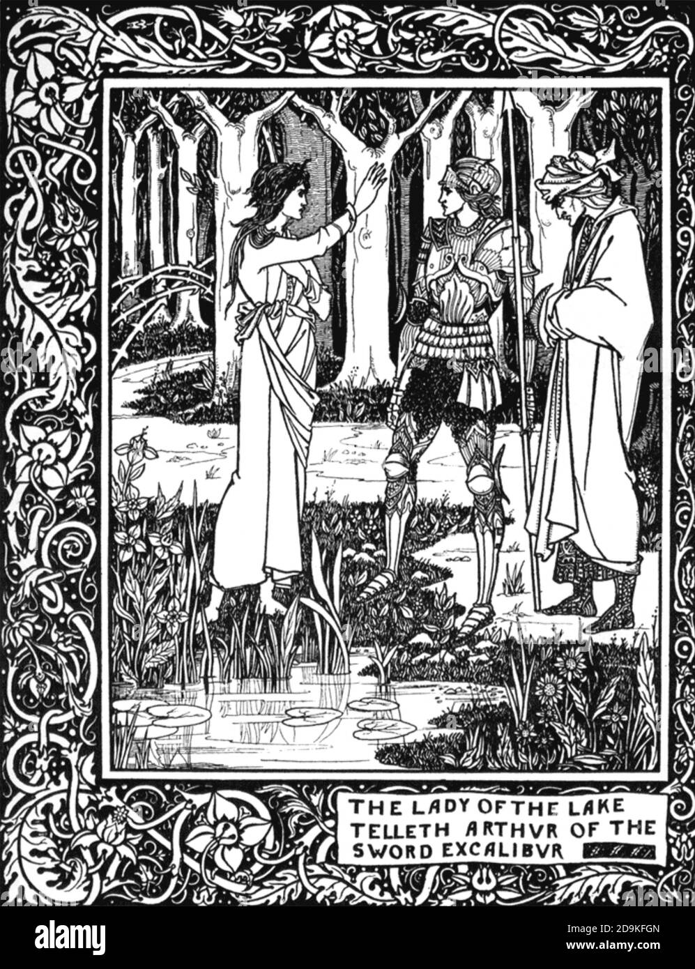 オーブリー・ビアズリー画 Sir Thomas Malory『Le Morte D オーブリー・ビアズリー画 Sir Thomas Malory『Le Morte D