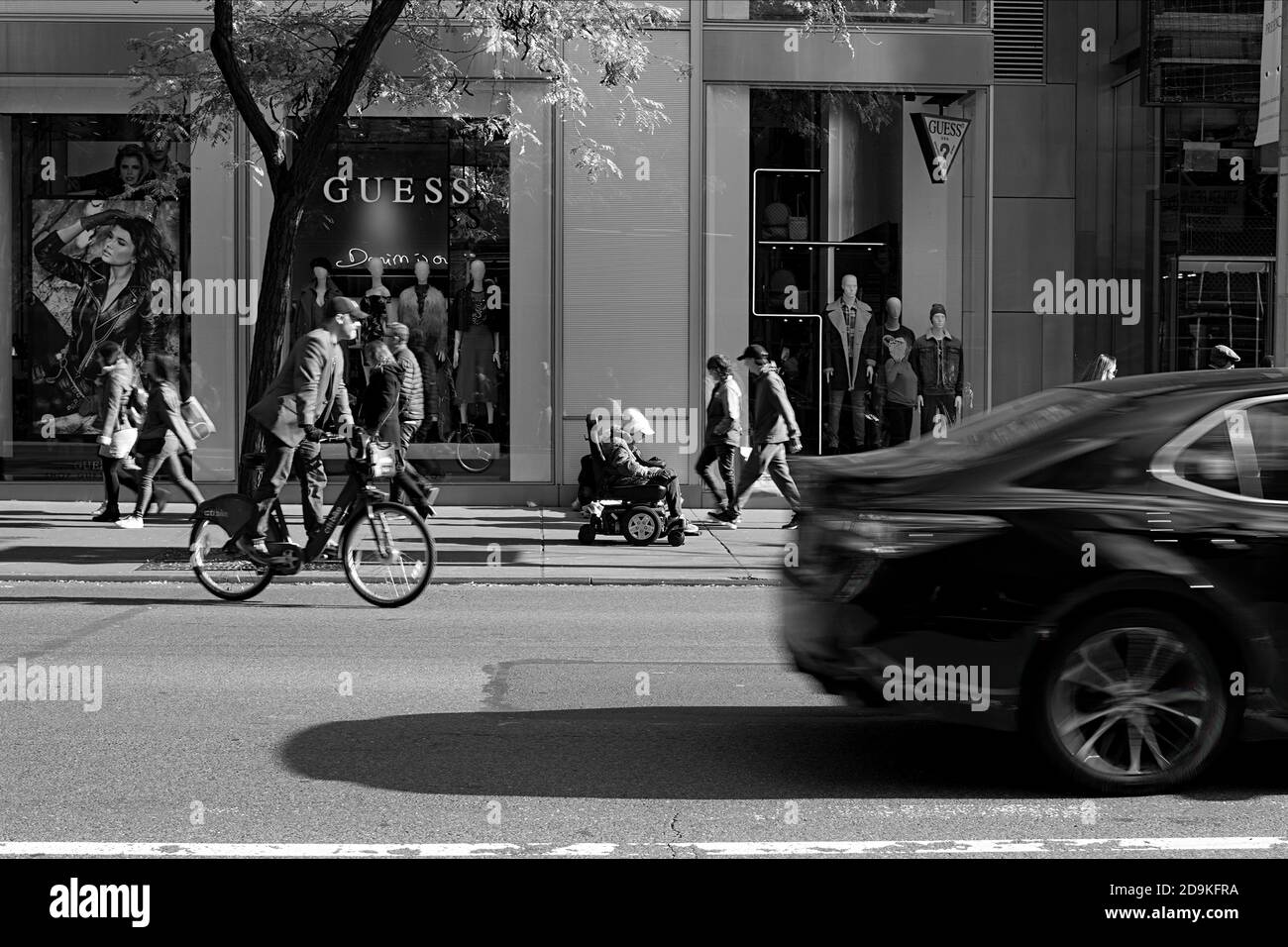 A street scene on 5th Avenue in Manhattan Stock Photo