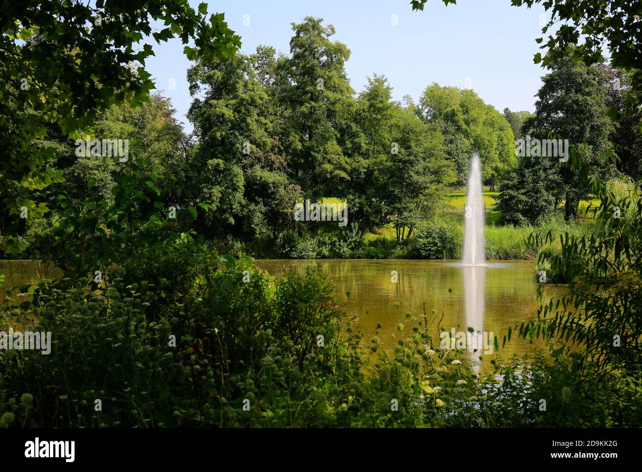 Essen, North Rhine-Westphalia, Ruhr Area, Germany, park, here the Volksgarten Kray, photographed on the occasion of the Essen 2017 Green Capital of Europe. Stock Photo