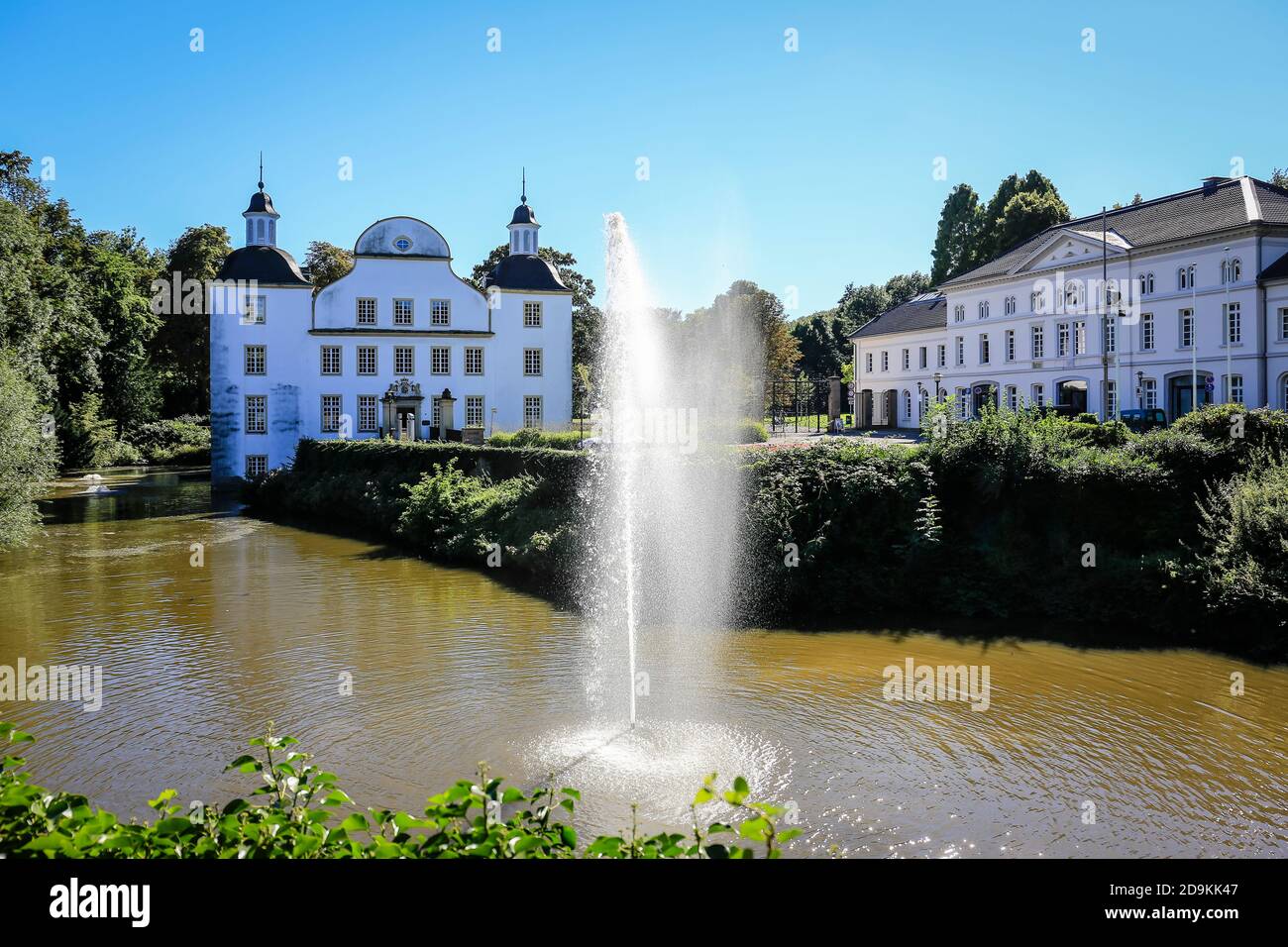 Essen, North Rhine-Westphalia, Ruhr Area, Germany, Borbeck Castle, photographed on the occasion of the Essen 2017 Green Capital of Europe. Stock Photo