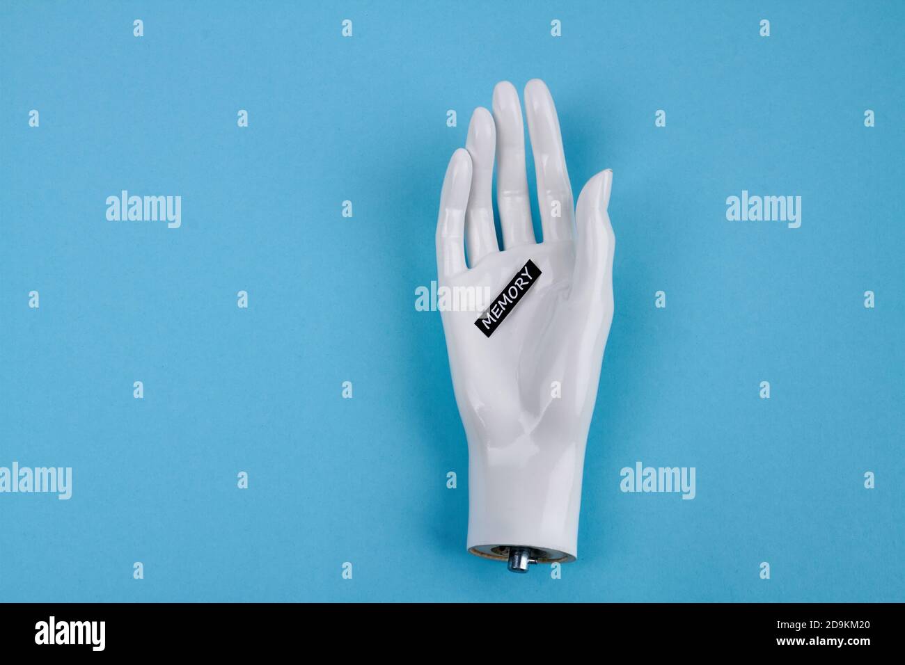 Mannequin hand with memory word Stock Photo Alamy