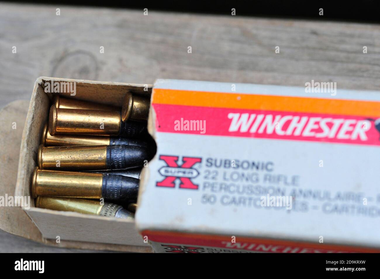 winchester .22 bullets Stock Photo