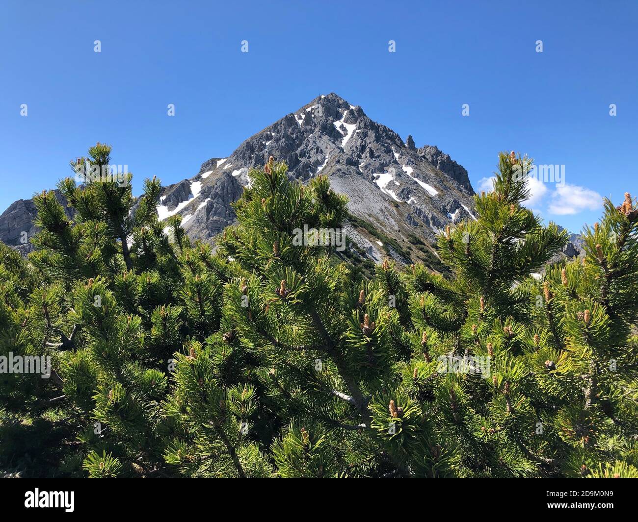 View of Serles, Latschen, Tyrol Stock Photo