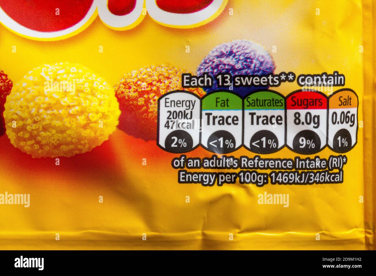 nutritional information traffic light system labelling with colour