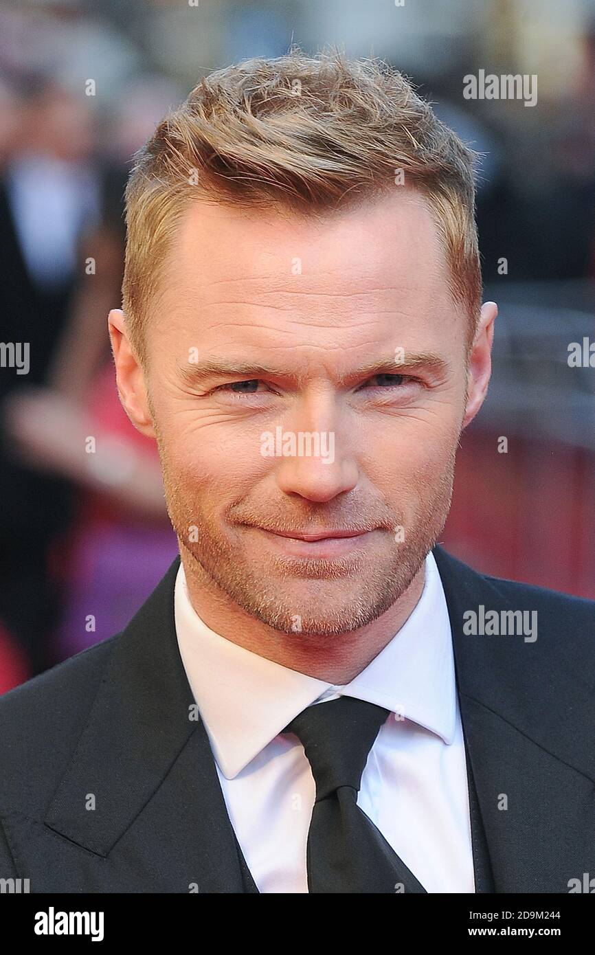 Ronan Keating attends the Olivier Awards 2012 at the Royal Opera House in London. 15th April 2012 © Paul Treadway Stock Photo
