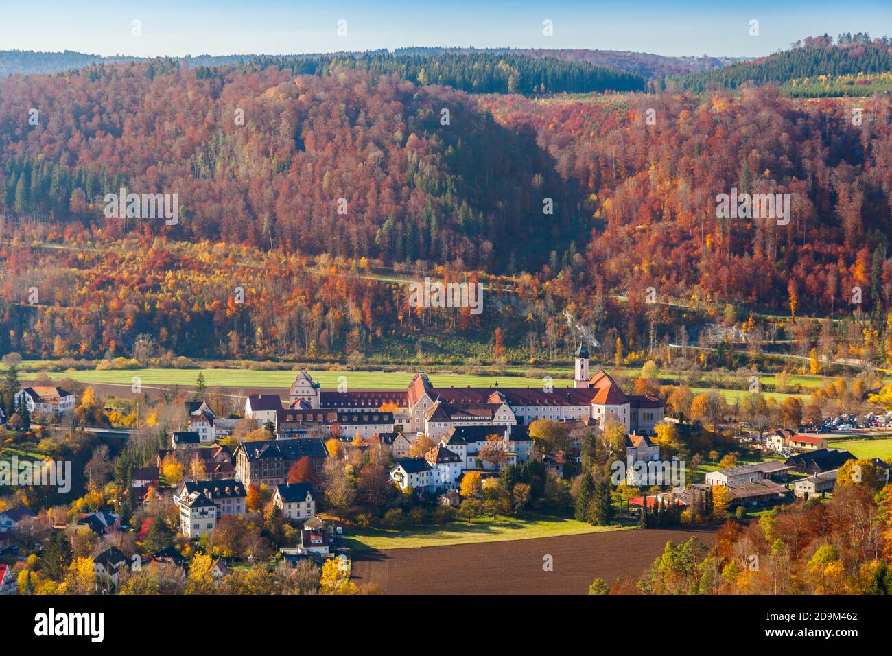 Beuron in upper Danube valley, Germany Stock Photo