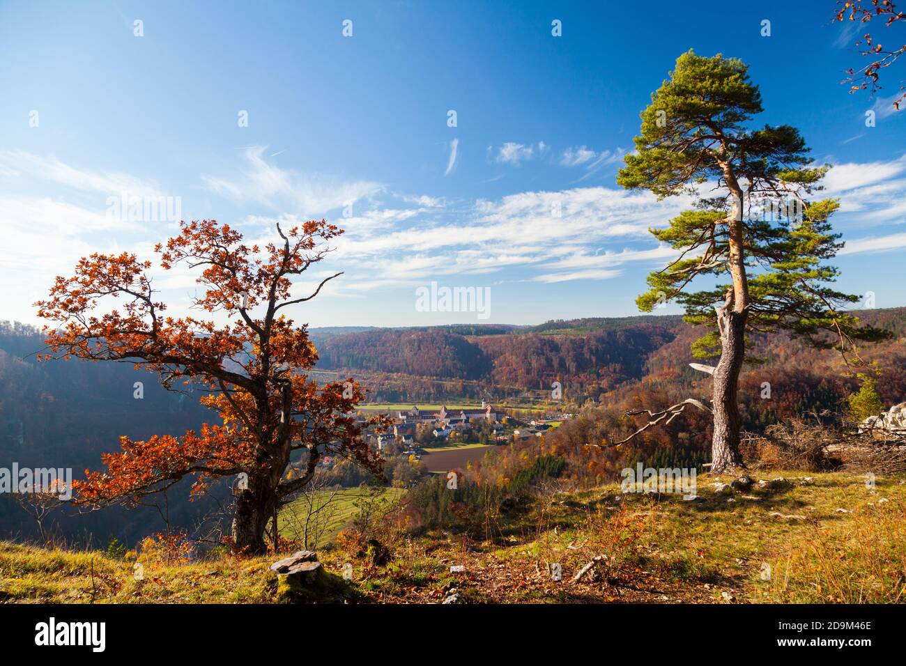 Beuron in upper Danube valley, Germany Stock Photo