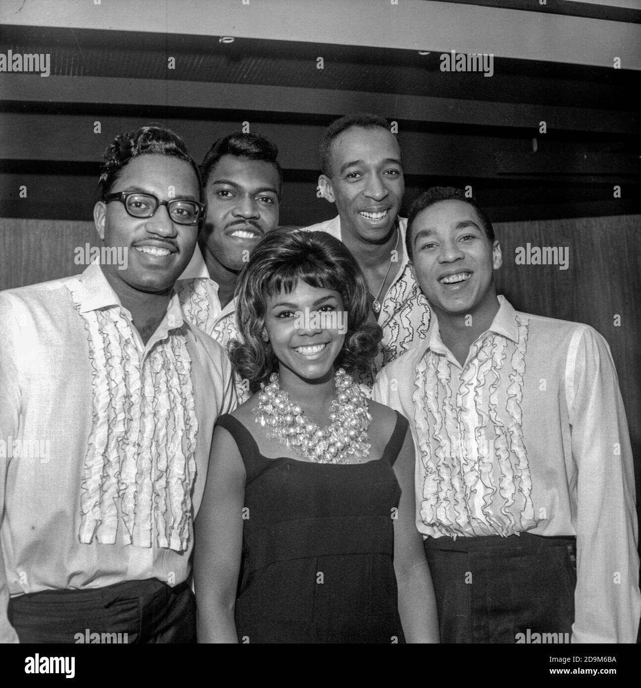 The super group of Tamla Motown Smokey Robinson and The Miracles in the early 1960s Stock Photo